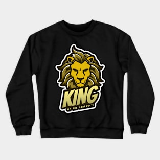 🦁 King of Serengeti, Majestic Lion Pride Leader, Animal Spirit Crewneck Sweatshirt